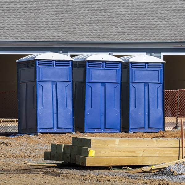 what is the cost difference between standard and deluxe portable toilet rentals in Rackerby CA